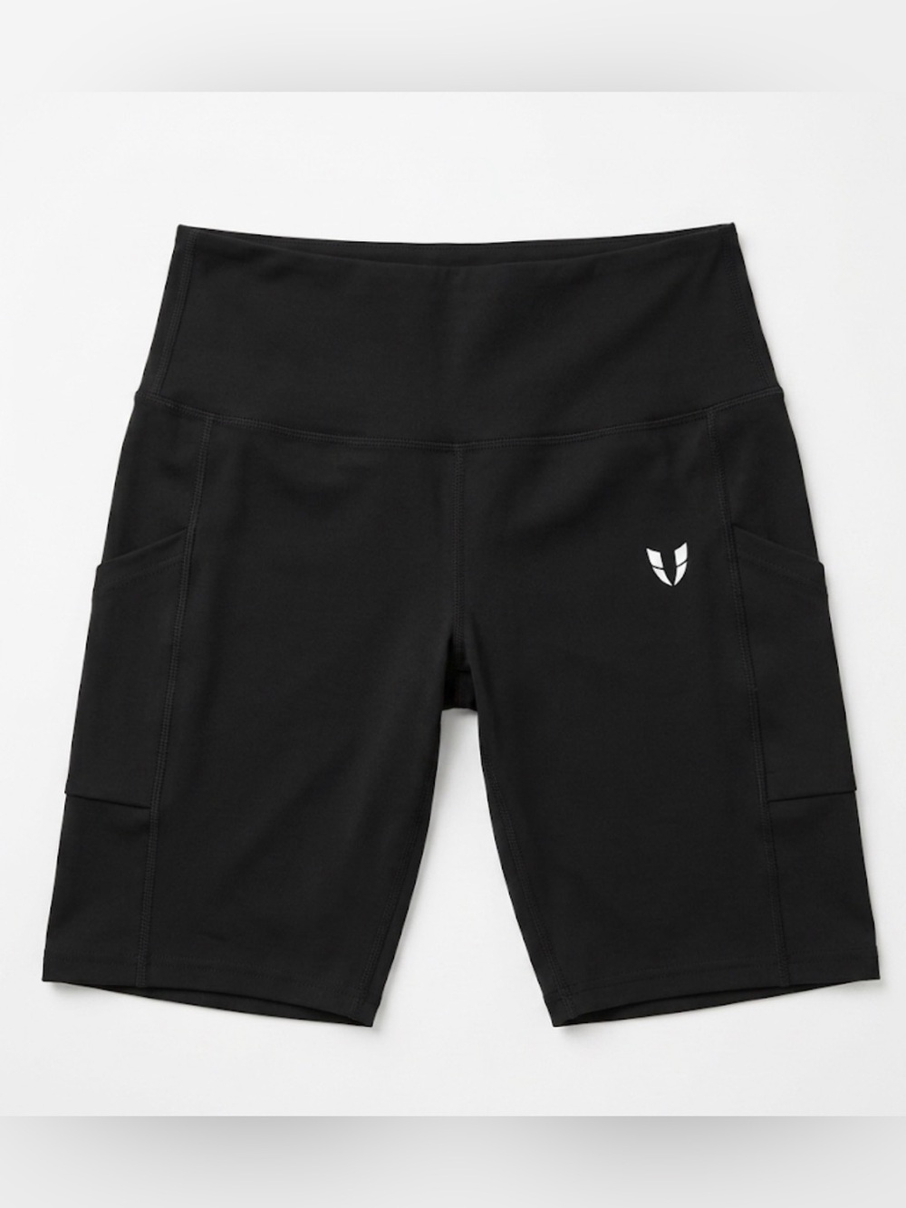 Firm Abs Black High-Rise Women’s Performance Bike Shorts